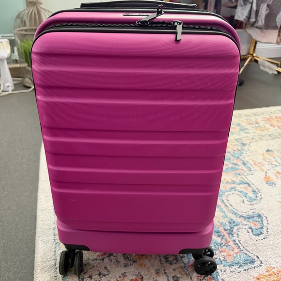 Calpak Handbags - Calpak Vibrant pink Rolling Suitcase